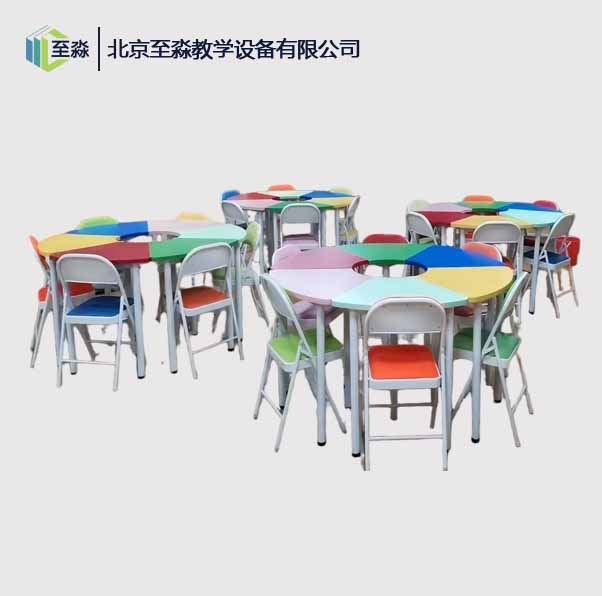 彩色团体活动桌（六色）
